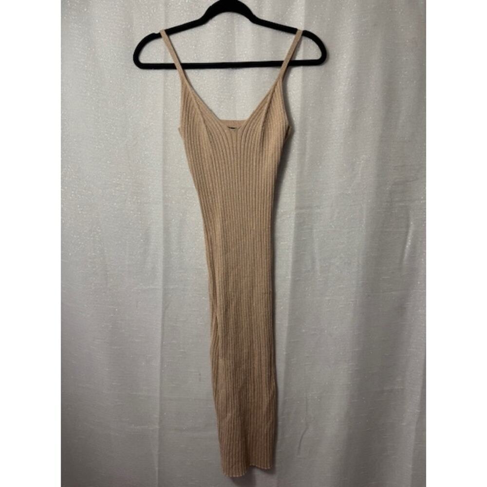 ALMOST FAMOUS GOLD GLITTERY TANK DRESS SIZE MEDIUM